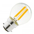 Lampe arcotec b22 sphérique led filament 4w 400 lumens