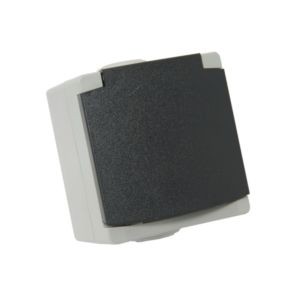 Prise de courant 2p+t Debflex 10/16a perle gris ip54