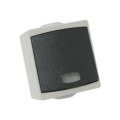 Bouton poussoir Perle Debflex gris avec voyant s/film ip65