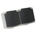 Double Prise de Courant 2P+T Grise Etanche IP54 PERLE DEBFLEX