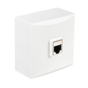Prise RJ45 Blanche EMERAUDE DEBFLEX