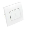 Double Va-et-Vient Blanc 10 A 250 V PERFECT DEBFLEX