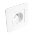 Prise de Courant Blanc avec Terre 16 A  Casual Debflex brillant