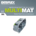 Pack de 30 Boîtes d'Encastrement Multimateriaux Debflex - 2 Postes - Ø67mm - P40mm
