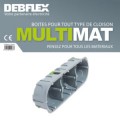Pack de 20 boîtes d'encastrement multimatériaux Debflex triples d67x40