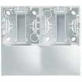 Cadre double Planet Wattohm Keva pour moulure Keva 50x20mm blanc artic