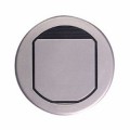 Planet Wattohm - Boîte de sol ronde 2 modules - inox