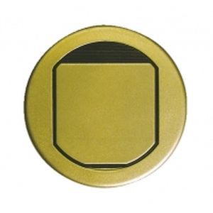Planet Wattohm - Boîte de sol ronde 2 modules - laiton