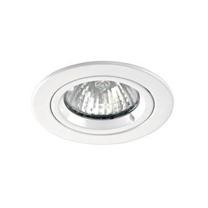 Spot encastré halogène fixe blanc - Speed 50 R 230 - GU10 50W - Avec lampe