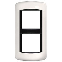 Plaque Blanc métal peinture laquée Vertical - 2 x 2 modules - Living