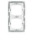 Support à vis monobloc pour 2 x 2 modules - boîte double - Light