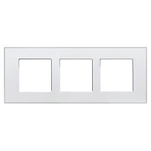 Plaque Light collection "les Basics" - Blanc - 3 x 2 modules - entraxe 57 - Light