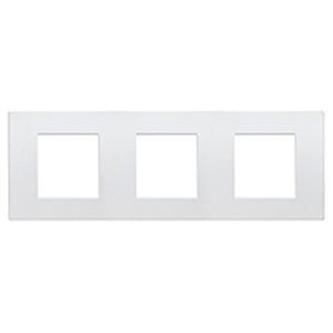 Plaque Light collection "les Basics" - Blanc - 3 x 2 modules - entraxe 71 - Light