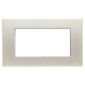 Plaque Argent blanc - 4 modules