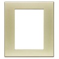 Plaque Argent blanc - 3 + 3 modules