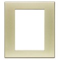 Plaque Argent blanc - 3 + 3 modules