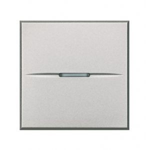 Interrupteur Bticino 16A connexion automatique - 2 modules - alu