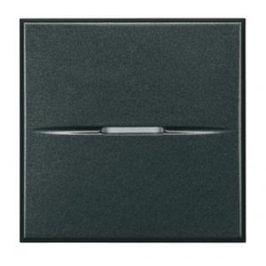 Va et vient 16A connexion à vis - 2 modules - anthracite