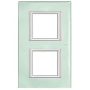 Plaque Cristal Axolute Bticino - 2 x 2 modules entraxe 71 V