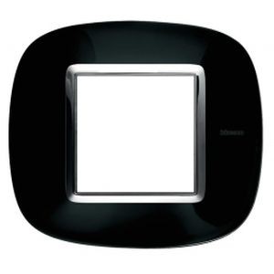 Plaque Noir intense Axolute Bticino - 2 modules