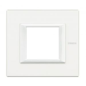 Plaque Aluminium Blanc Axolute Bticino - 2 modules
