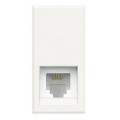 Prise RJ11 Axolute Bticino 4 contacts - 1 module - white