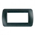 Plaque  Graphite noir - 4 modules