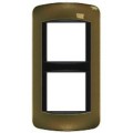 Plaque  Brun havane - 2 x 2 modules entraxe 57
