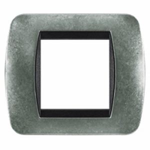 Plaque  Métal brut - 2 modules