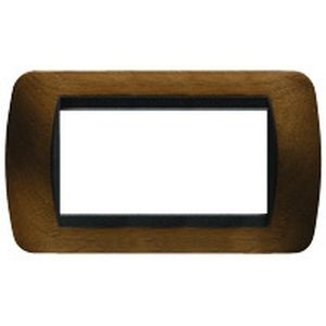 Plaque  Noyer - 4 modules