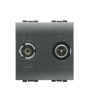 Prise TV-FM Terminale - 2 modules