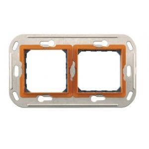 Support monobloc à vis Axolute Bticino 2 x 2 modules - entraxe 57 mm