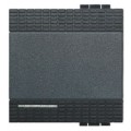 Manette plastique anthracite 2 modules pour va-et-vient nu à équiper