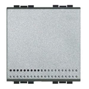 Manette plastique aluminium 2 modules pour poussoir nu à équiper