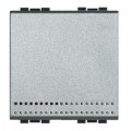Manette plastique aluminium 2 modules pour poussoir nu à équiper
