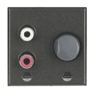 Entrée RCA pour source stéréo 2 modules Axolute Anthracite