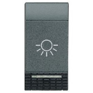 Manette poussoir 1 module symbole lumière Living