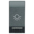 Manette poussoir 1 module symbole lumière Living
