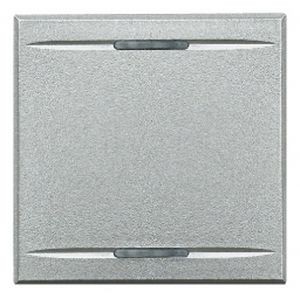 Manette bascule Axolute Bticino 2 modules - Alu - Bticino Cofrel - 77402