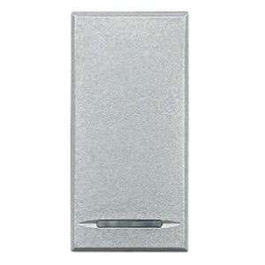 Manette poussoir Axolute Bticino 1 module - Alu