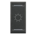 Manette bascule 1 module symbole lumière Axolute Anthracite