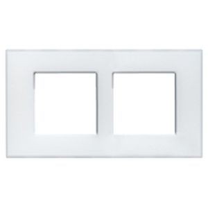 Plaque Gommé blanc - 2 x 2 modules entraxe 57