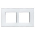 Plaque Gommé blanc - 2 x 2 modules entraxe 57
