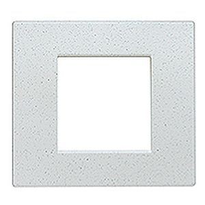 Plaque Blanc moucheté - 2 modules