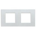 Plaque Blanc moucheté - 2 x 2 modules entraxe 71