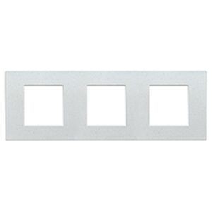 Plaque Blanc moucheté - 3 x 2 modules entraxe 71
