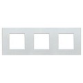 Plaque Blanc moucheté - 3 x 2 modules entraxe 71