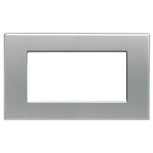 Plaque Aluminium satin - 4 modules