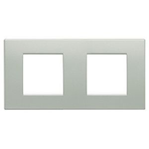 Plaque Blanc - 2 x 2 modules entraxe 71