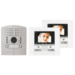 Kit vidéo couleur - Polyx Memory Display - platine à encaster - 2 appels - Bticino Cofrel - 369521